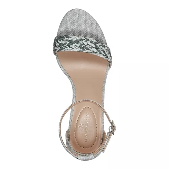 Bandolino Women's Sage/Mint Woven Armory Block Heel Dress Sandals Size 9 - Picture 4 of 13